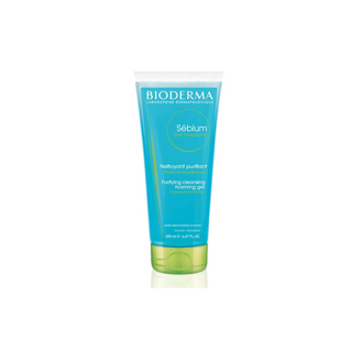 Bioderma Sebium Gel Moussant 200 ml เจลล้างหน้าสูตรไมเซล่า สำหรับผิวมัน ผิวผสม แพ้ เป็นสิวง่าย (แบบหลอด)