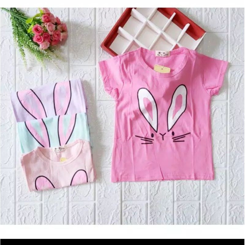 เสื้อผ้าเด็กผู้หญิงนําเข้า / เสื้อยืดเด็กผู้หญิงนําเข้า / นําเข้า 100% อายุ 6 เดือน - 3 ปี