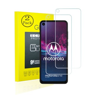 [2 แพ็ก] ฟิล์มกระจกนิรภัยกันรอยหน้าจอ HD 9H กันรอยนิ้วมือ สําหรับ Motorola One