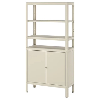 IKEA ชั้นวางของพร้อมตู้ KOLBJÖRN โคลบเยิร์น 80x37x161 ซม. ตู้ชั้นวางของเหล็กอิเกียแท้ จัดส่งไว