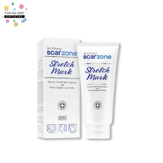 [ลดเลือนรอยแตกลาย] Provamed(โปรวาเมด) scarzone stretch mark ขนาด 200 กรัม [EXP.18/10/2022]