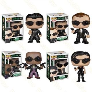 ฟิกเกอร์ Funko Pop Movies: The Matrix Neo Agent Smith Morpheus Trinity ของเล่นสําหรับเด็ก