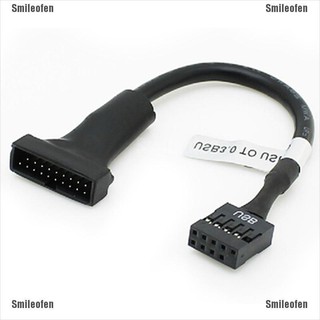 Smileofen อะแดปเตอร์ 19 pin 20 pin USB 3.0 ตัวเมีย USB 2.0 ตัวผู้ 9 pin