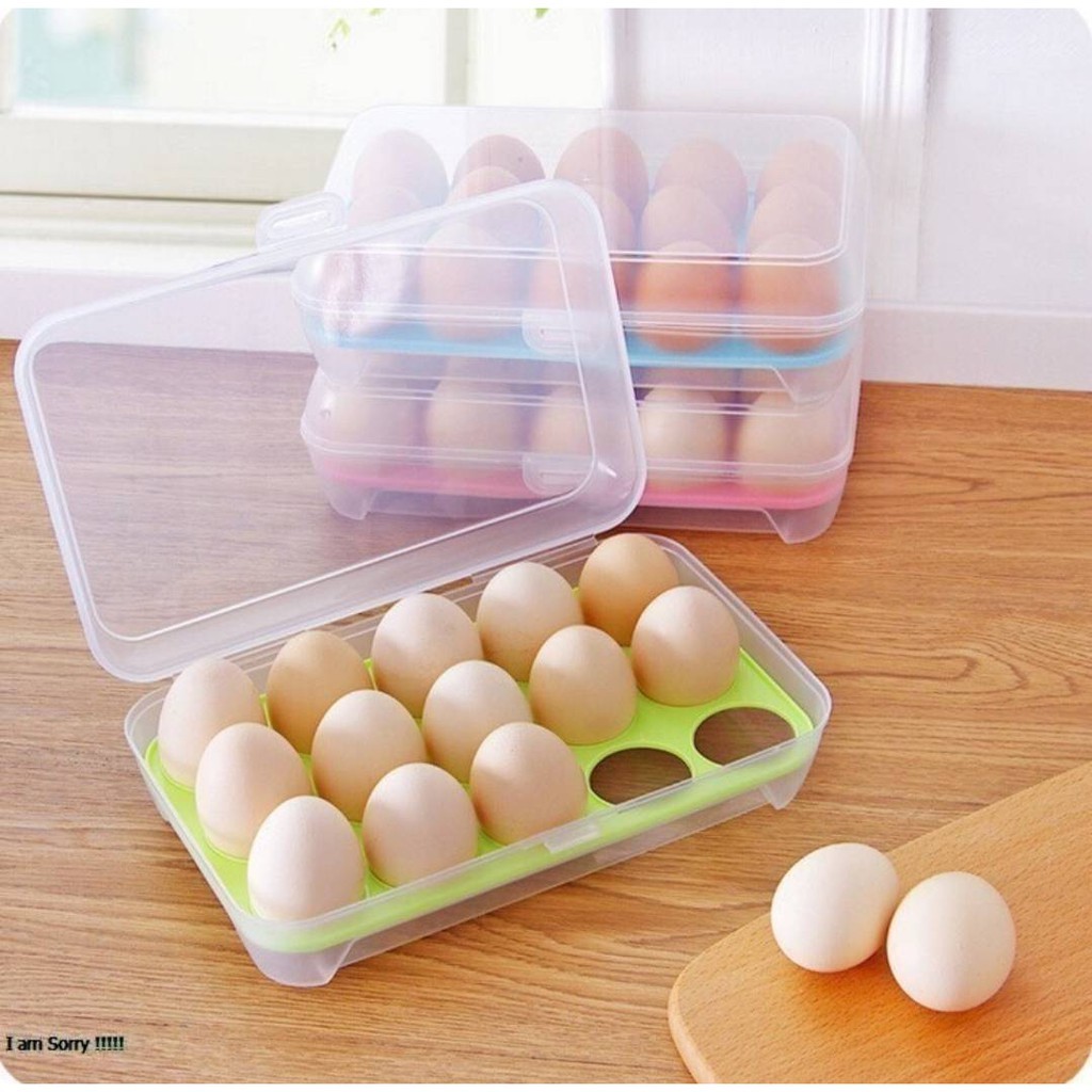 กล่องเก็บไข่อเนกประสงค์ กล่องใส่ไข่กันแตกน้ำหนักเบาพกพาได้สะดวกสบายทนทาน #C040