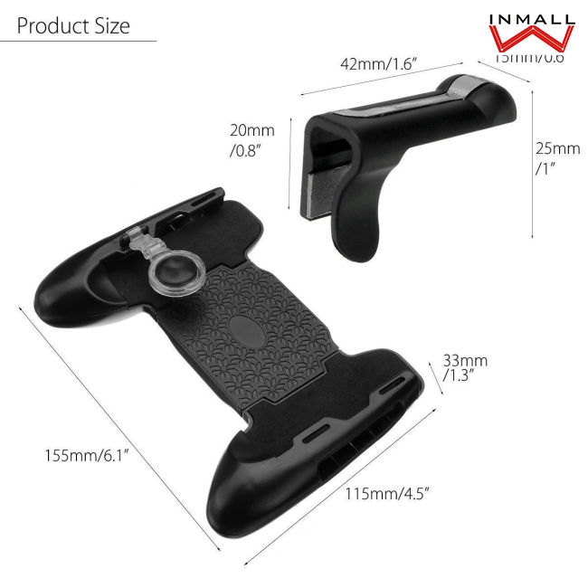PUBG Mobile Phone Gaming Trigger Fire Button Handle for L1R1 Shooter ...
