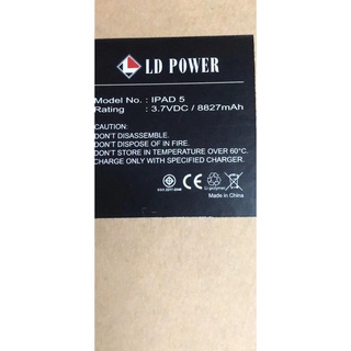 LD POWER Battery Air 2 Model A1566 / A1567  AIR1/2/3/4/9.7**ประกันแบตเตอรี่ 1 ปี**