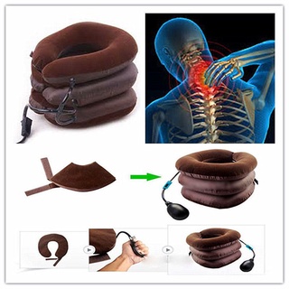 【บลูไดมอนด์】Air Inflatable Pillow Cervical Neck Head Pain Traction Support Soft Brace Device for Head Back Shoulder Neck