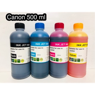 หมึกเติม canon 500 ml/น้ำหมึกเติม/หมึกเติม/Tank/หมึกเติมตลับ/หมึกขนาด 500 mlทุกสี Bk C M Y หมึกคุณภาพดี