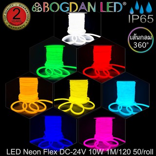 LED NEON FLEX 24V สี RGB 16x16mm ยาว 50 เมตร กันน้ำ IP65 แบบหุ้มซิลิโคน สำหรับตกแต่ง,ทำป้ายสินค้าให้แสงนวลสว่างทั้งเส้น