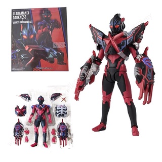 โมเดลตุ๊กตาฟิกเกอร์ อนิเมะ Ultraman X Darkness SHF ของเล่นสําหรับเด็ก