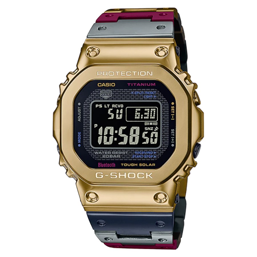 Casio G-Shock นาฬิกาข้อมือผู้ชาย สายสเตนเลสสตีล รุ่น GMW-B5000TR,GMW-B5000TR-9 - หลากสี