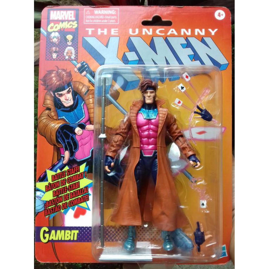 Marvel Legends Retro Gambit Vintage Card Uncanny X-Men Animated Series