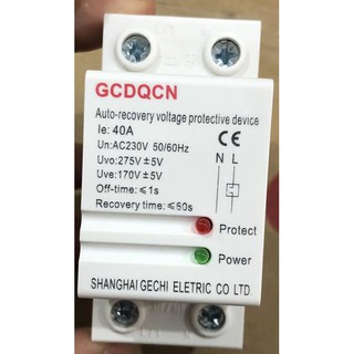 อุปกรณ์ป้องกันแรงดันไฟฟ้า 2 j  230 v ac 40a din rail