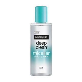 Neutrogena Deep Clean Micellar Purifying Water นูโทรจีน่า ดีพ คลีน ไมเซลล่า ผลิตภัณฑ์เช็ดทำความสะอาดผิวหน้า 112 มล.