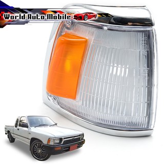 เสื้อไฟหรี่มุม ขวา ฝาขาว+ส้ม ขอบโครเมี่ยม Rh LN100 New Mighty-X Toyota 1992-1997 Toyota LN100 New Mighty-X ปี1992 - 1997
