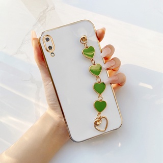 เคสโทรศัพท์มือถือ TPU นิ่ม ป้องกันเลนส์ หรูหรา พร้อมสายคล้องข้อมือ สําหรับ Samsung A02 M02