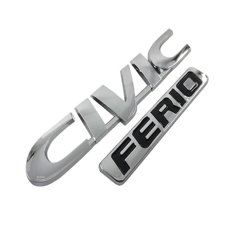 1 x ABS CIVIC FERIO โลโก้รถอัตโนมัติด้านหลังสัญลักษณ์สติกเกอร์เปลี่ยนสําหรับ HONDA CIVIC ราคา ถูกที่สุด ดีลบีเคเค แกลเลอรีภาพที่ 2