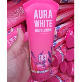 โลชั่น NCP Aura White Body Lotion โลชั่นตัวหอม บำรุงผิว (หลอดชมพู) 100ml.