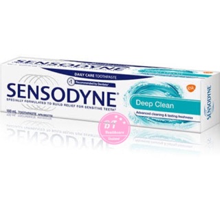 **สูตรใหม่ ลดเสียวฟัน ลมหายใจสดชื่น** Sensodyne Deep Clean 100g ยาสีฟัน เซ็นโซดายน์ ดีฟคลีน