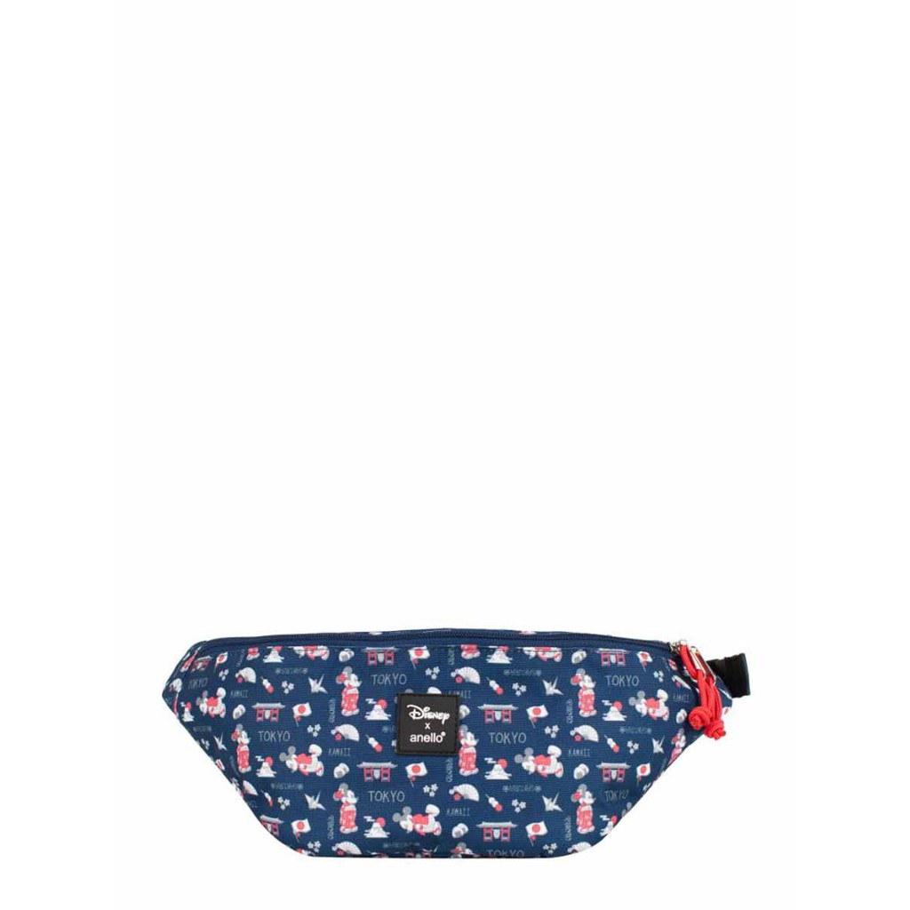 กระเป๋าคาดอก Mini Disney x anello DT-G010 สีกรมท่า กระเป๋า ผู้หญิง ด้วยกระเป๋า ANELLO เป็นแบรนด์ที่นำเข้าจากญี่ปุ่นดัง