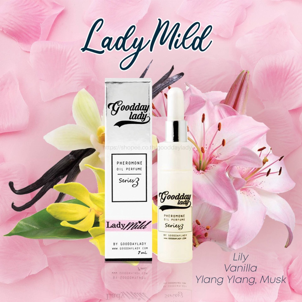 [ของแท้/ปิดสินค้า] Ladymild 7 ml. ❤ หัวเชื้อน้ำหอมฟีโรโมน Gooddaylady แท้ 100%