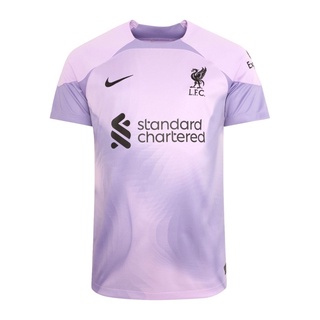 เสื้อกีฬาแขนสั้น ลายทีมผู้รักษาประตู Liverpool สําหรับผู้ชาย 2022 23