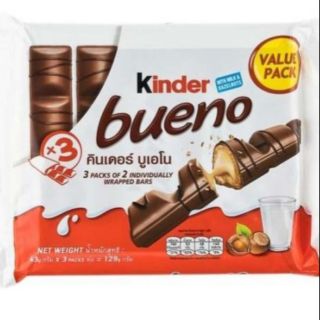 Kinder bueno เวเฟอร์สอดไส้ช็อกโกแลต