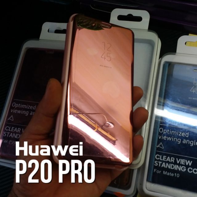 Huawei Mate 20 P20 Mate 10 Pro Nova 2i เคส Clear View Mirror Standing Cover Case พร้อมส่ง