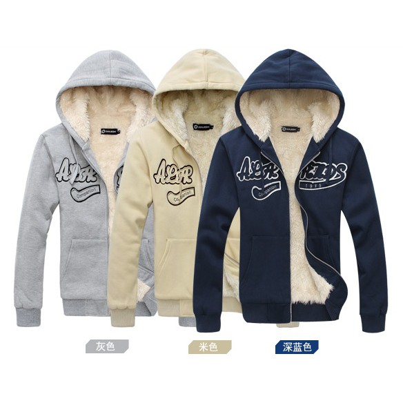 เสื้อกันหนาว รุ่นAU21 มีสีครีมและสีเทา