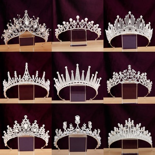 26 Styles Crystal Wedding Crown Princess Tiara