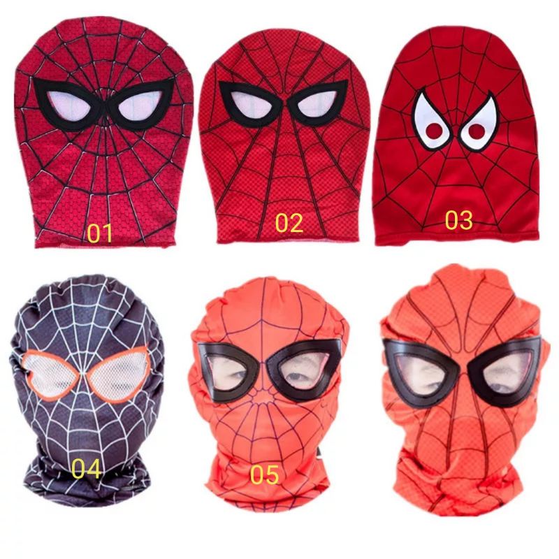 SUN RKT เด็กหน้ากาก Spiderman เด็ก Peter Parker หมวก Boy Girl Marvel หน้ากากหน้ากากฮาโลวีนคอสเพลย์ปาร์ตี้แฟนตาซี