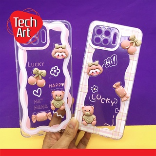 เคส Samsung A13 / A52 เคสมือถือ นิ่มใส กันกล้อง ซิลิโคน TPU ติดการ์ตูนน่ารัก ติดการ์ตูนหมีน่ารักๆ เคสตุ๊กตาหมี ซัมซุง