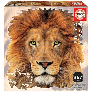 Educa - Lion Face Shaped Puzzle (เป็นลักษณะรูปหน้า) ขนาด 367 ชิ้น Made in Spain มีสินค้าที่ไทย พร้อมส่งได้ทันที