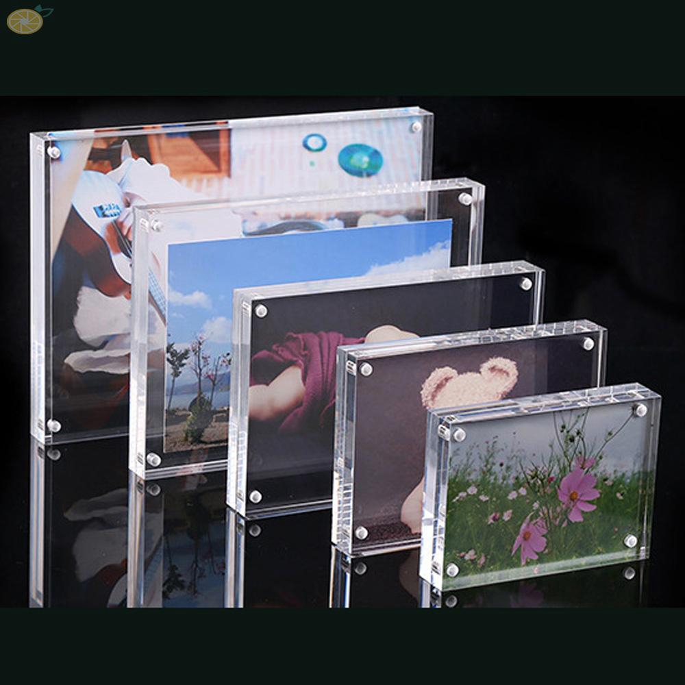 New Acrylic Freestanding Business Card Holder Photo Decor