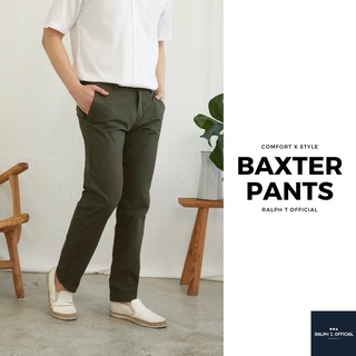 กางเกงขายาวผู้ชาย กางเกงชิโน่ กระบอกเล็ก BAXTER MEN PANTS RALPH T OFFICIAL กางเกงผู้ชาย สแล็ค ชาย