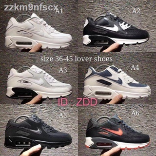 Nike Air Max 90 รองเท้าวิ่งผู้ชายและผู้หญิงคลาสสิกรองเท้า Airmax พร้อมสต็อก