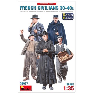 โมเดลประกอบ MiniArt 1/35 MI38037 FRENCH CIVILIANS 30-40s