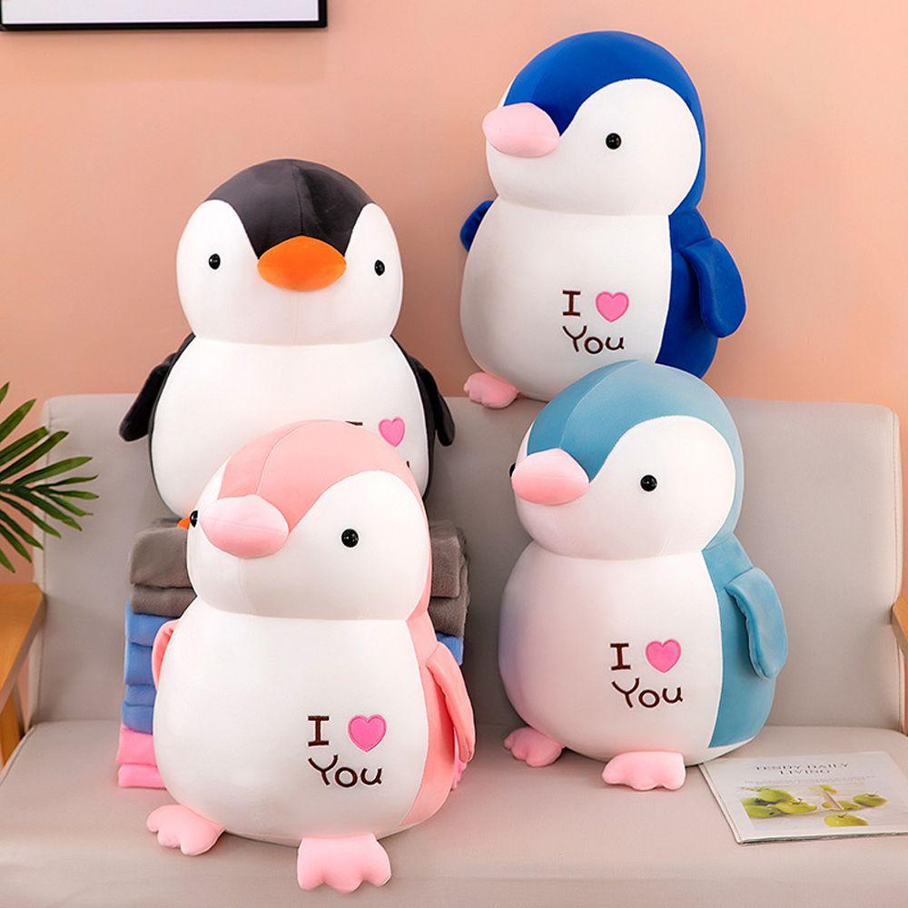 Jsjjingpเพนกวินของเล่นตุ๊กตาของขวัญวันเกิดเด็กปุยเพนกวินตุ๊กตา25/30/35เซนติเมตรหมอนนุ่มของเล่นเอาใจตุ๊กตาตุ๊กตาสัตว์