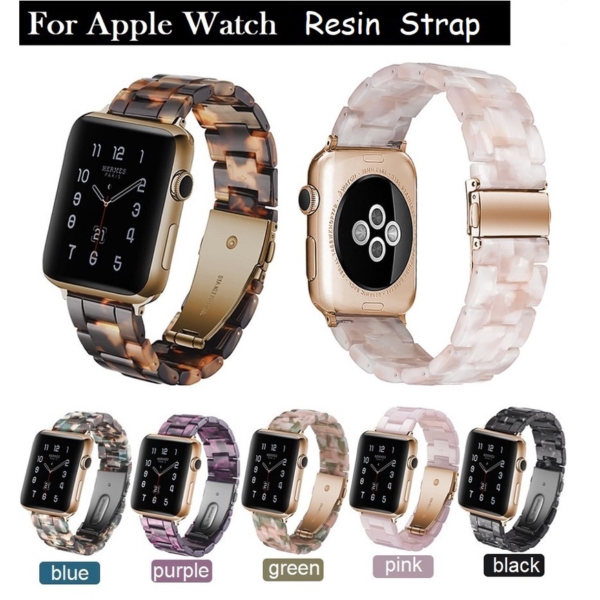 สาย applewatch เรซิน สเตนเลส สำหรับ Applewatch Series 7 6 5 4 3 2 1 Apple Watch SE 41มม 45มม 38 มม. 40 มม. 42 มม. 44 มม. สายนาฬิกา applewatch 7