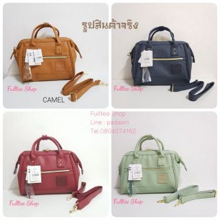 (BIG SALE )Anello leather 2 way mini boston bag ของแท้ แถมพวงกุญแจปอมปอม มีเก็บเงินปลายทาง