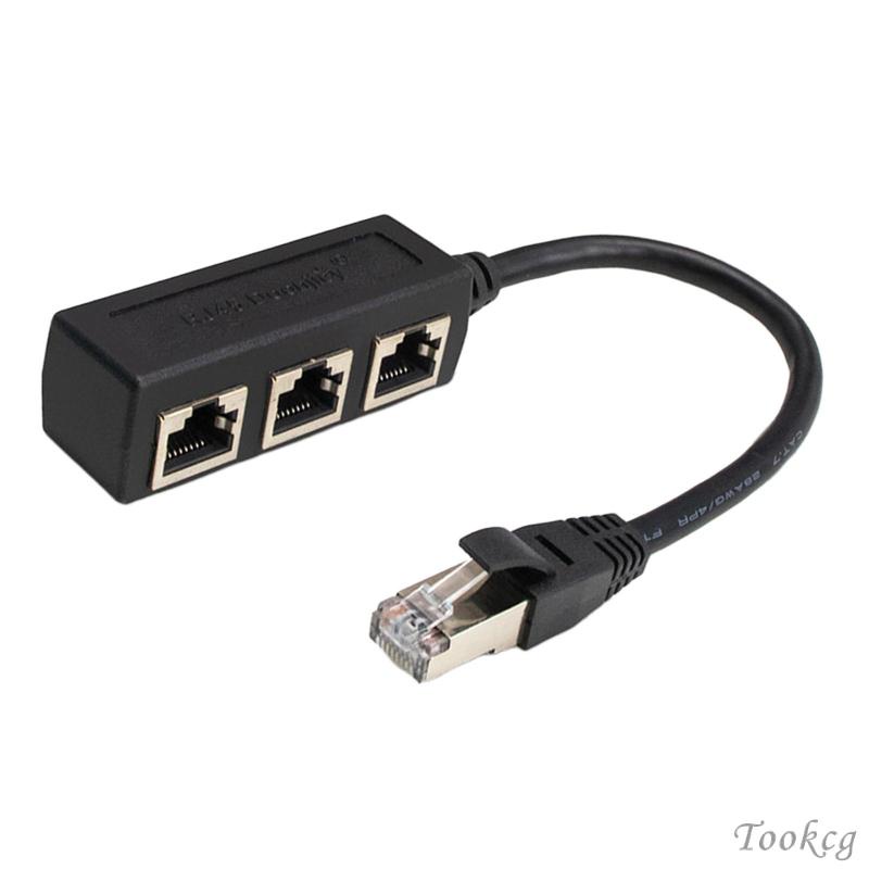 [Tookcg] Rj45 ตัวแยกสายแลนอีเธอร์เน็ต ปลั๊กแอนด์เพลย์ เชื่อมต่ออีเธอร์เน็ตแลน แล็ปท็อป