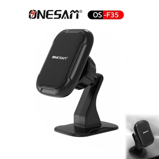 ONESAM  ที่วางมือถือในรถยนต์ แม่เหล็กยึดหลังมือถือ  รุ่น OS-F35 Magnetic Car Holder ที่ยึดแบบติดคอนโซลหน้ารถ [สีดำ]