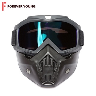 TForever Young-MASK หน้ากากขี่กลางแจ้ง แว่นครอบตา หน้ากากมอเตอร์ไซค์ฮาร์เลย์, อุปกรณ์ Field CS แว่นตาเต็มหน้า  KT-1140