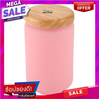 ขวดโหลแก้ว KECH CANDY 0.75ลิตร สีชมพู ขวดโหล GLASS CANISTER KECH CANDY 0.75L PINK