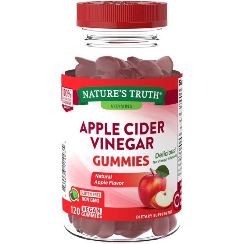พร้อมส่งที่ไทย! Nature's Truth USDA  Apple Cider Vinegar 500mg 120 Gummies EXP: 05/23 ของแท้ นำเข้า