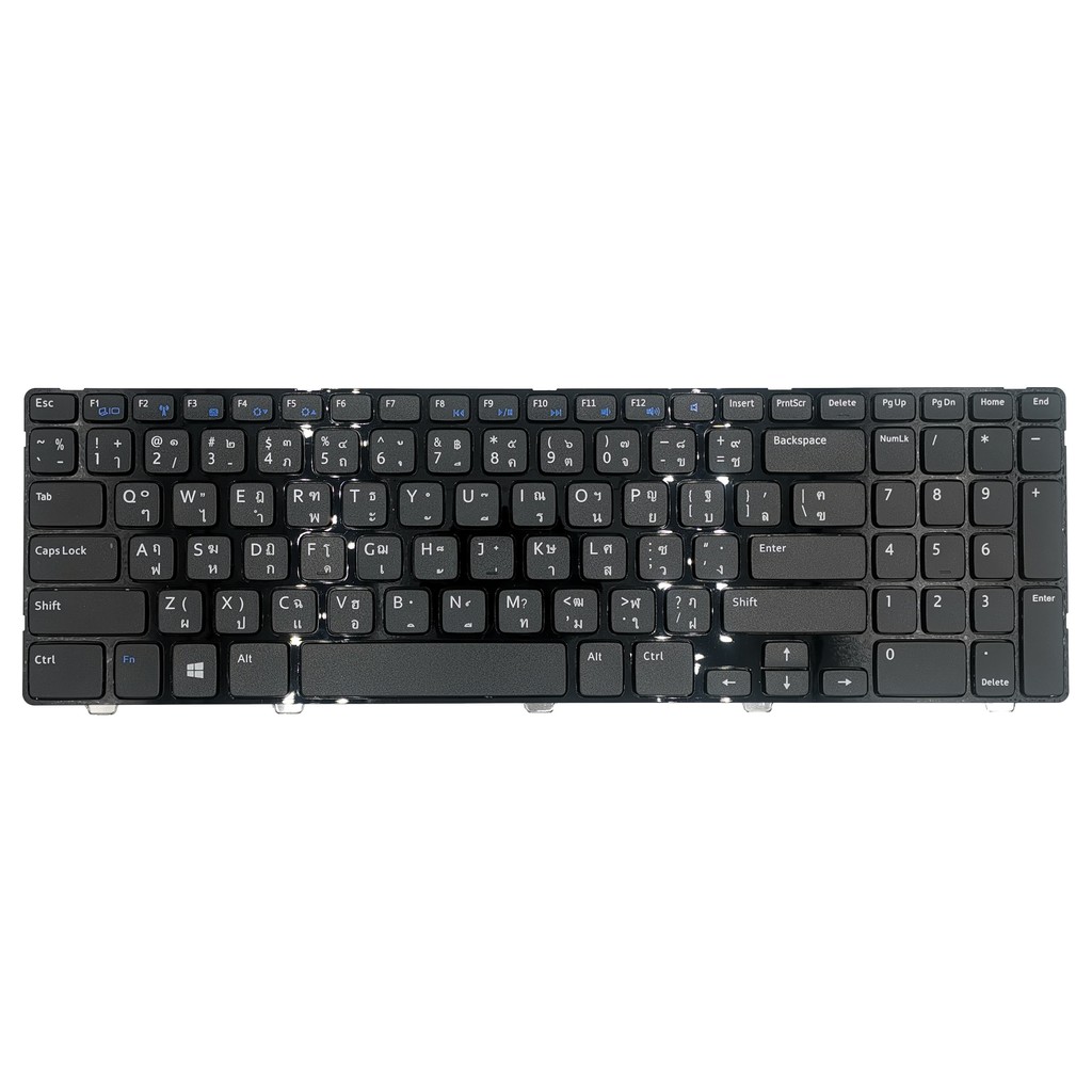 KEYBOARD DELL คีย์บอร์ดเดล Inspiron 3531 3521 3537 5521 5537 M511R M531R 5528 5537 3540 2521