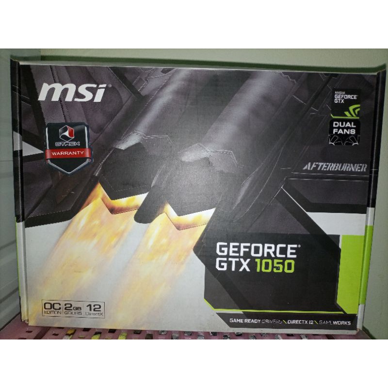 (((การ์ดจอมือสอง))) Msi Geforce gtx1050 2gb ocv1 dual fan