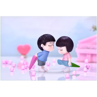 ตุ๊กตาคนจิ๋ว - คู่เด็กน้อยกางร่ม