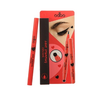 ODBO Love Stamping Eyeliner 1ml OD353 โอดีบีโอ 2หัว อายไลเนอร์รูปหัวใจ ปั๊มหัวใจ