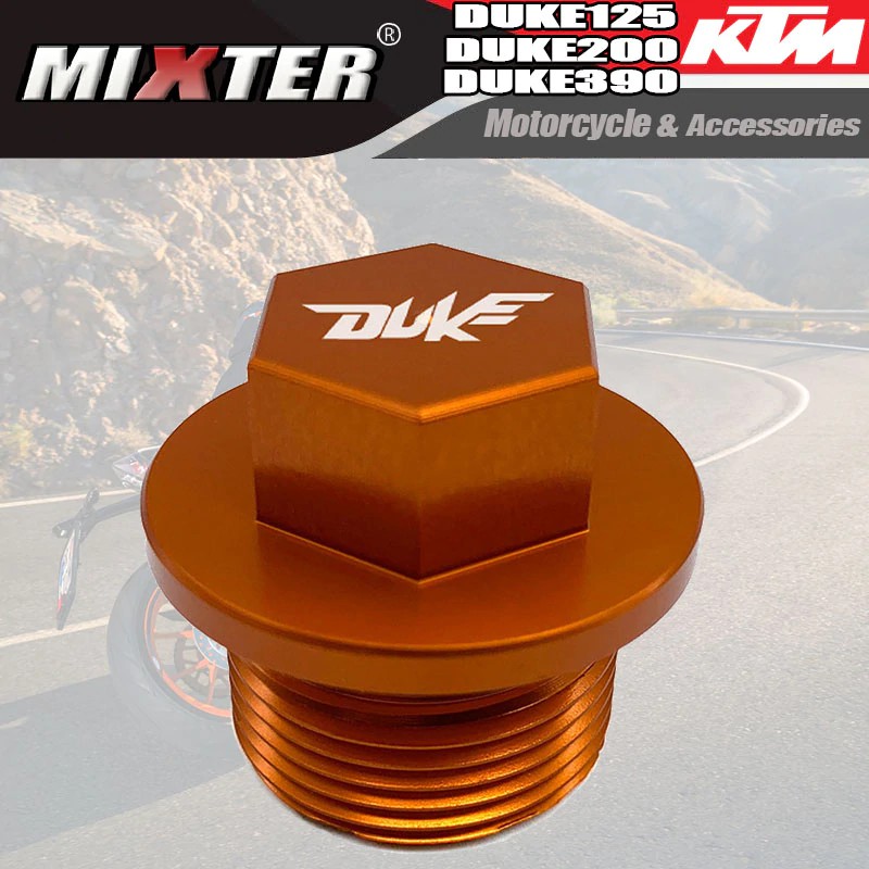 รถจักรยานยนต์ CNC อลูมิเนียมเครื่องยนต์แม่เหล็กน้ํามันท่อระบายน้ําปลั๊กฟิลเลอร์หมวกสําหรับ KTM Duke 
